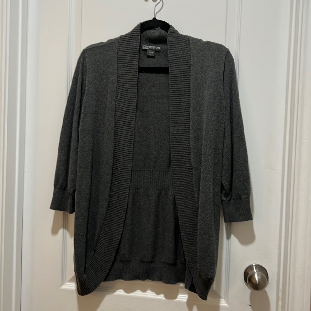 Covington Woman grey Cardigan SZ XL